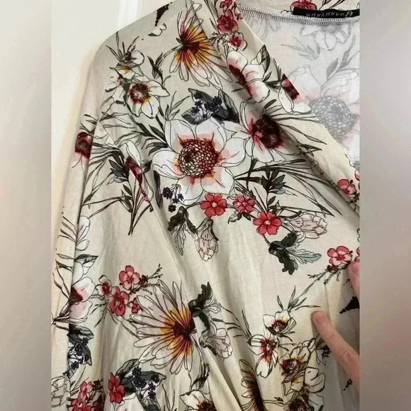 Classic Nurtured 9 Maternity Robe - Cream Floral size S/M - Picture 3 of 10